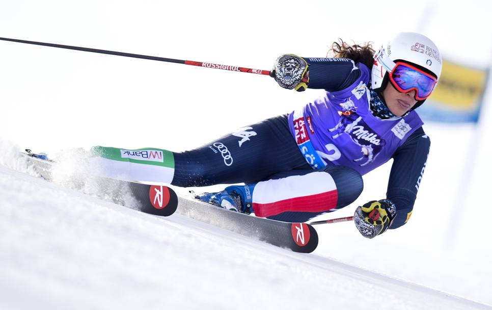Coppa del mondo di sci, Soelden Austria. Federica Brignone lo scorso 24 ottobre conquista il primo posto nello slalom gigante (Afp)